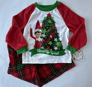 Elf On The Shelf Boy Size 6 Share The Spirit Christmas Pajamas NWT - Picture 1 of 3