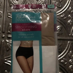 Radiant Vanity Fair 2PK Briefs Shaper Smooth Beige  White Size S, - Picture 1 of 5