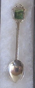 #674) SILVER PLATED TEA SPOON SANTUARI DE LLUC MALLORCA MONASTERY PILGRIMAGE - Picture 1 of 2