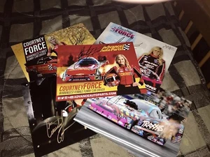 Courtney Force signed autograph Hero Card photo lot of 5 NHRA - Picture 1 of 1