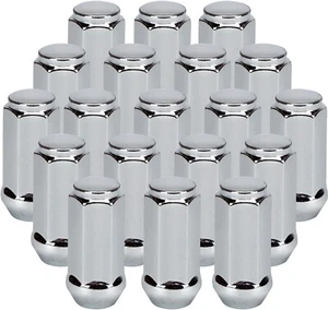 9/16-18 Chrome Bulge Acorn Lug Nuts 2" Tall For Ford Chevy Dodge Ram Trucks 16pc - Picture 1 of 13