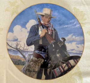 Placa de Coleccionista John Wayne Edición Limitada Franklin Como Nuevo ESPÍRITU DEL OESTE - Imagen 1 de 2