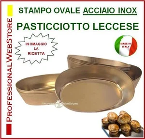 FORME STAMPI PASTICCIOTTI PASTICCIOTTO LECCESE stampo da forno dolce salato inox - Picture 1 of 1