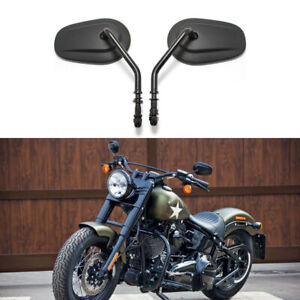 Motorcycle Rearview Mirrors Black For Harley Davidson Sportster XL 1200 Iron 883