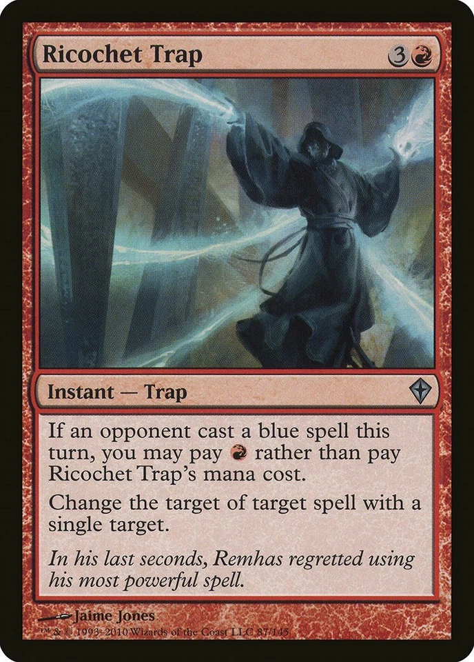 Ricochet Trap Worldwake NM Red Uncommon MAGIC THE GATHERING MTG CARD ABUGames - Image 1 of 1