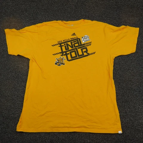 Wichita State Shockers Adidas Shirt Adult XL Yellow 2013 Final Four Mens Cover