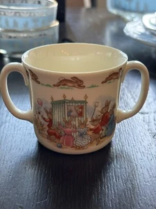 Two-handled Bunnykins Cup Mug Punch And Judy - Picture 1 of 3