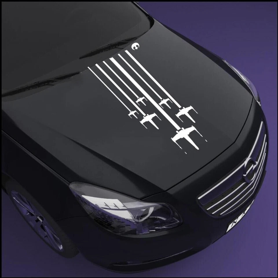 Pegatina de vinilo X-Wing Hood rayas laterales coche Star Wars ROGUE SQUADRON 7 calcomanías Foto 1 de 2