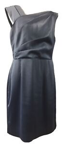Reiss Tania UK 14 EU 42 ‘One Shoulder Dress Ampora Blue’ RRP £190 NEW *Defects*