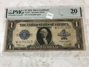 1923 $1 STAR SILVER CERTIFICATE, CERTIFIED PMG 20(VERY FINE) VERY VERY RARE - Picture 1 of 3