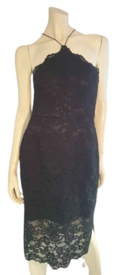 Forever New Women's Black Lined Lace Dress Size 10 AS NEW NEVER WORN - image 1 of 4