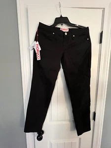 New! Fiorucci Black Jeans  Sz 31 Made In Italy - Picture 1 of 5