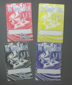 Moody Blues backstage pass satin cloth stickers FOUR 1993 - OTTO ! - Bild 1 von 1