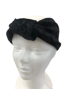 FASCIA ELASTICO CAPELLI VINTAGE JEAN PAUL VELLUTO NERO PINZE FERMAGLI MOLLETTE - Imagen 1 de 1