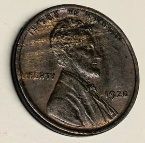 1920 US Lincoln Wheat Cent Mint Error: Gorgeous AU "Woody" Coin (CO-931) - Picture 1 of 4