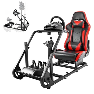 Hottoby Racing Wheel Stand Simulator Cockpit con sedile adatto per Logitech G920