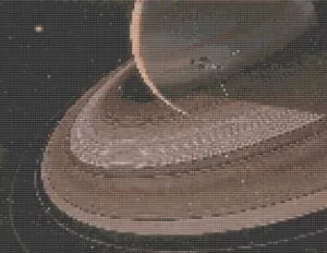 Cross Stitch Pattern by Florashell - Voyager Near Saturn - Picture 1 of 1
