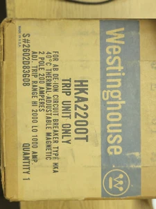 Westinghouse HKA2200T Trip Unit Only 2 Pole 200A - Picture 1 of 1