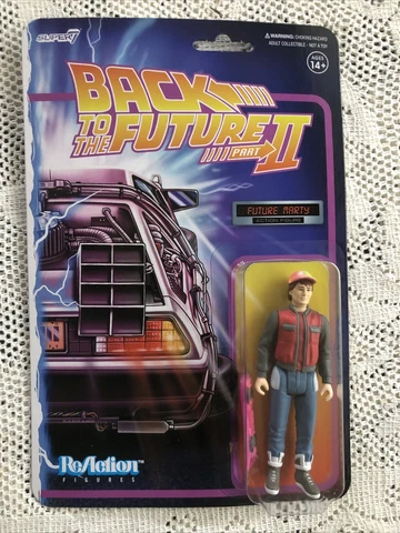SUPER7 Back to the Future 2 Future Marty ReAction Figure 3.75" NEW Cover