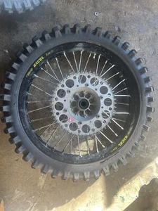 1999 99 Suzuki RM125 RM 125 Rear Wheel Rim Tire Hub Spokes Rotor Sprocket 19" - Foto 1 di 3