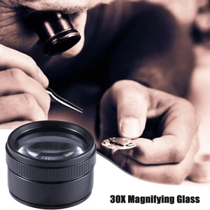 30 X 40mm Magnifying Glass Magnifier Lens Optics Loupes For Jeweler Coins Stamps - Picture 1 of 6