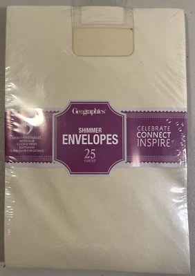 Paquete de 25 Sobres Geográficos Brillantes NUEVO Precintados 6"x8 3/4" Foto 1 de 4