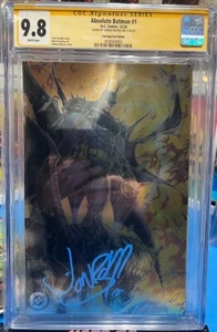 ABSOLUTE BATMAN #1 SIGNED 9.8 CGC EXPO VIRGIN FOIL EXCLUSIVE - JONBOY MEYERS - Picture 1 of 1