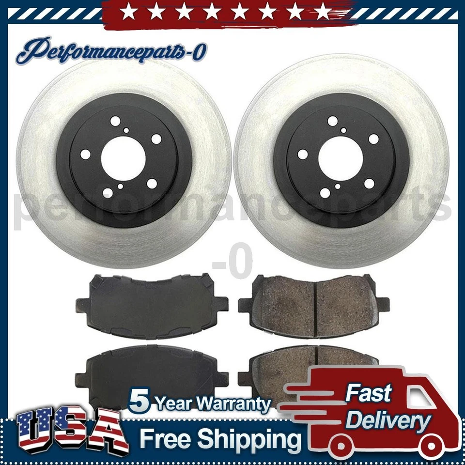 Juego de pastillas de freno de disco delanteras rotor de freno de disco para Subaru Impreza 2002-2003 Foto 1 de 4