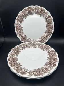 Booths Brown Vine & Wheat Salad Plate 8.25" England A-8083 - Picture 1 of 7