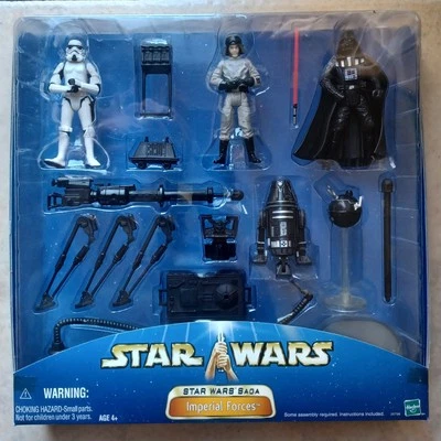 Nuevo En Caja 2002 Hasbro Star Wars Saga Imperial Forces Figura Set B5 Foto 1 de 2