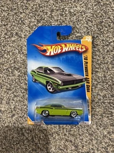 2009 Hot Wheels New Models 29/42 ‘70 Plymouth AAR Cuda Green Variant 5spk - Picture 1 of 10