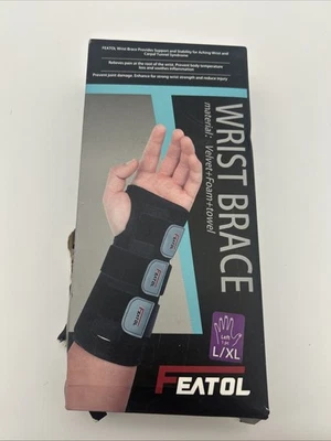Muñequera FEATOL para túnel carpiano mano izquierda grande/XL caja abierta Foto 1 de 2