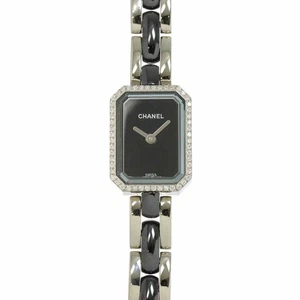 CHANEL Premiere H2163 Diamond Bezel Ceramic Quartz Black Dial Ladies 90286986 - Picture 1 of 7