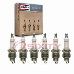 6 pc Champion Copper Plus Spark Plugs for 1949-1956 Nash Ambassador Custom xq - Picture 1 of 5