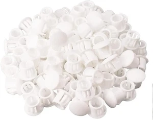 Tappi per fori 3/8" in plastica tipo a filo a scatto in 10 mm (3/8"), bianco - Foto 1 di 5