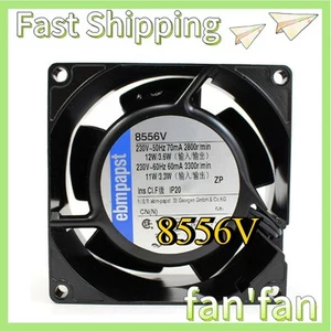 Cooling Fan Ebm-papst 8556V Axial Fan 230VAC 12/11W All-Metal 2800RPM 80*80*38mm - Picture 1 of 2