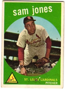 1959 Topps - Sam Jones #75 (A) desgaste superficial - Imagen 1 de 2