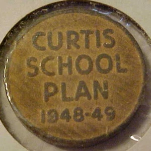Curtis Schulplan 1948-49 gut für 5 -- Philadelphia, Pennsylvania - nicht aufgeführt -- PA - Bild 1 von 2