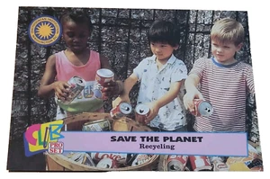 1992 Club Pro Set Smithsonian Save The Planet #5 Recycling Trading Card (H6 - Picture 1 of 2