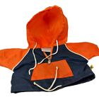 BAB Hoodie Zipper Orange And Blue Jacket- Build A Bear