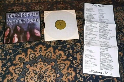 DEEP PURPLE MACHINE HEAD ORIGINAL 1972 CANADIAN PROMO STAMP LP WITH LYRIC SHEET - Image 1 of 4