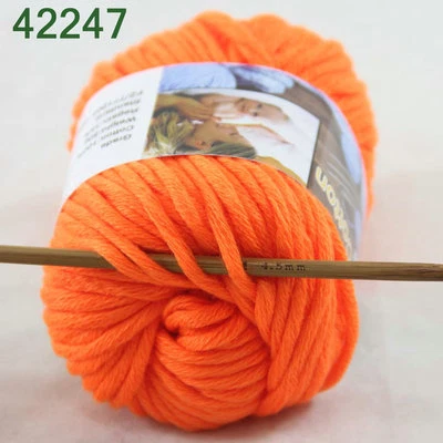 Sale New 1 Skein x 50 gr Soft 100% Cotton Chunky Super Bulky Hand Knitting Yarn - Image 1 of 4