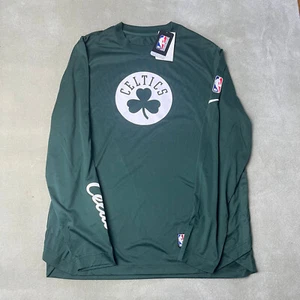 Nike Boston Celtics Dri-Fit Team Issue Practice City Edition Long Sleeve Shirt L - Picture 1 of 6