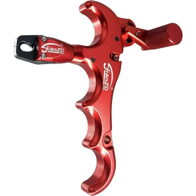 Archery Compound Bow Release Aids 360° Rotate Aluminum Alloy Thumb Release Hunt - Image 1 of 4