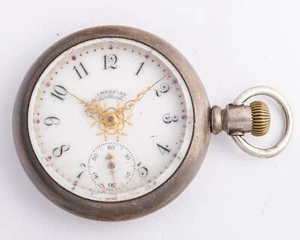 Antique Waltham Pocket Watch for restoration 16S 15J w/ No. 1 Coin Silver Case! - Picture 1 of 5
