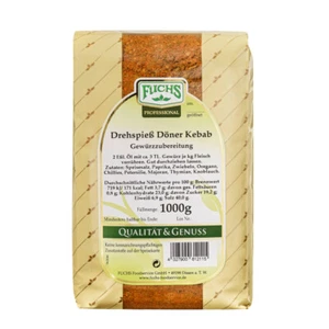 Fuchs Professional Drehspieß Döner Kebab Gewürzmischung 1000g - Bild 1 von 1