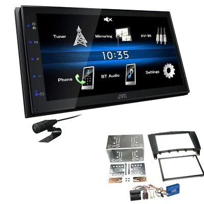 JVC Radio 2 DIN Bluetooth für Mercedes Benz C-Klasse Coupe Facelift mit Canbus - Bild 1 von 4