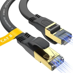 Cat 8 Ethernet Cable 6 FT Outdoor&Indoor High Speed Heavy Duty Network LAN In... - Picture 1 of 7