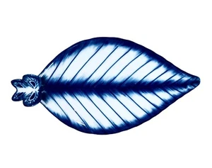 Bombay Co Kobaltblau Weiß Schmetterling Blattform Schmuckstück|Löffelablage Schale NEU - Bild 1 von 9