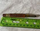 Vintage Souvenir Bullet Pencil Hide Cover Rice Lake Wisconsin